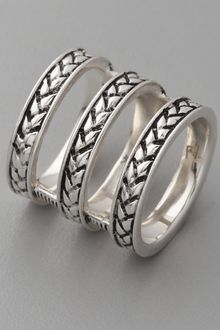 Fortune Favors The Brave Triple Braid Ring - Lyst