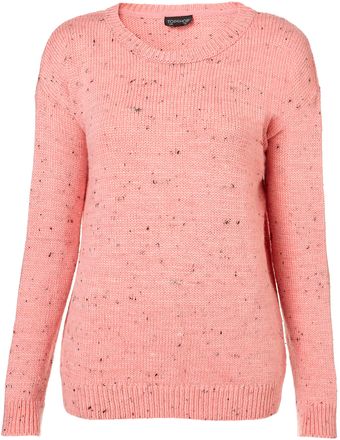 Topshop Knitted Pastel Slouchy Jumper - Lyst