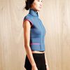 Goemai Womens Neoprene Jacinthe Sleeveless Jacket in Blue - Lyst