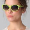 Matthew Williamson Neon Pointed Oval Sunglasses in Yellow - Lyst