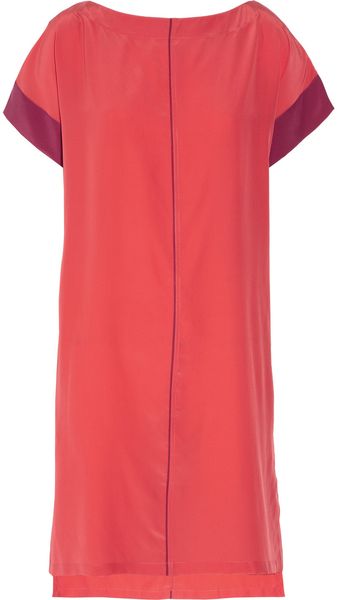  Silk Crepe De Chine Shift Dress 