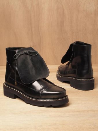 Balenciaga Balenciaga Mens Leather Over-sized Tongue Boots - Lyst