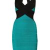 Hervé Léger Blockcolor Bandage Dress in Blue - Lyst