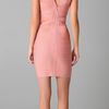 Hervé Léger Novelty Essentials V Neck Dress in Pink (blush) - Lyst
