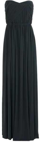 Lanvin Pleated Techno Jersey Dress - Lyst