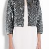Marc By Marc Jacobs Black Tela Sequin Crop Jacket in Silver (black) - Lyst