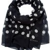 Marc By Marc Jacobs Polka Dot Scarf in Black - Lyst