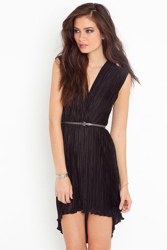 Nasty Gal Pleated Tail Dress - Lyst