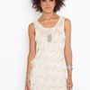Nasty Gal Eyelash Fringe Dress  in Beige (cream) - Lyst