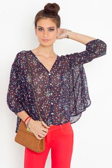 Nasty Gal Confetti Dot Blouse  - Lyst