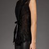 Oscar De La Renta Lace Top in Black - Lyst