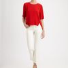 Stella Mccartney Contrast Piping Blouse in Red (cherry) - Lyst