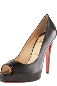 Christian Louboutin Mille Dam Patent Peep-toe Platform Pump - Lyst