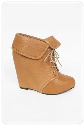 Elizabeth And James Manor Lace Up Wedge Bootie - Lyst