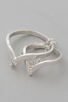 Jacquie Aiche V Slave Chain Ring - Lyst