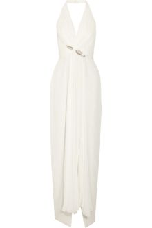 Notte By Marchesa Embellished Silk-chiffon Gown - Lyst