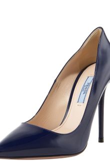 Prada Patent Point-toe Pump - Lyst
