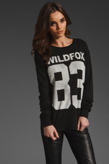 Wildfox Couture Wildfox 83 Long Sleeve Crew - Lyst