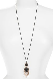 Alexis Bittar Miss Havisham Long Fringe Pendant Necklace - Lyst