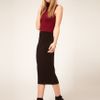 Asos Collection Asos Midi Bodycon Colour Block Polo in Black - Lyst