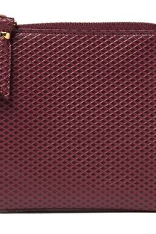 Comme Des Garçons Half-zip Embossed Leather Wallet - Lyst