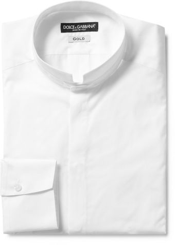  Gold Fit Nero Collar Tuxedo Shirt 