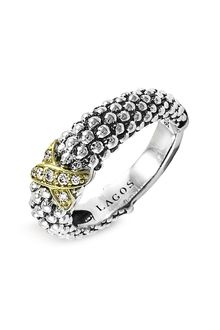 Lagos X Diamond & Caviar™ 2-tone Ring - Lyst