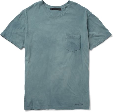 Marc By Marc Jacobs Lightweight Washed Cotton Tshirt in Blue for Men - Lyst