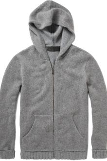 The Elder Statesman Marled Cashmered Zip-up Hoodie - Lyst