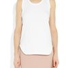 Alexander Mcqueen Embroidered Cottonjersey Tank in White - Lyst