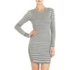 Alexander Wang Engineer Stripe Dress in Gray (grey) - Lyst