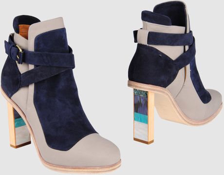 balenciaga bottes femme bleu