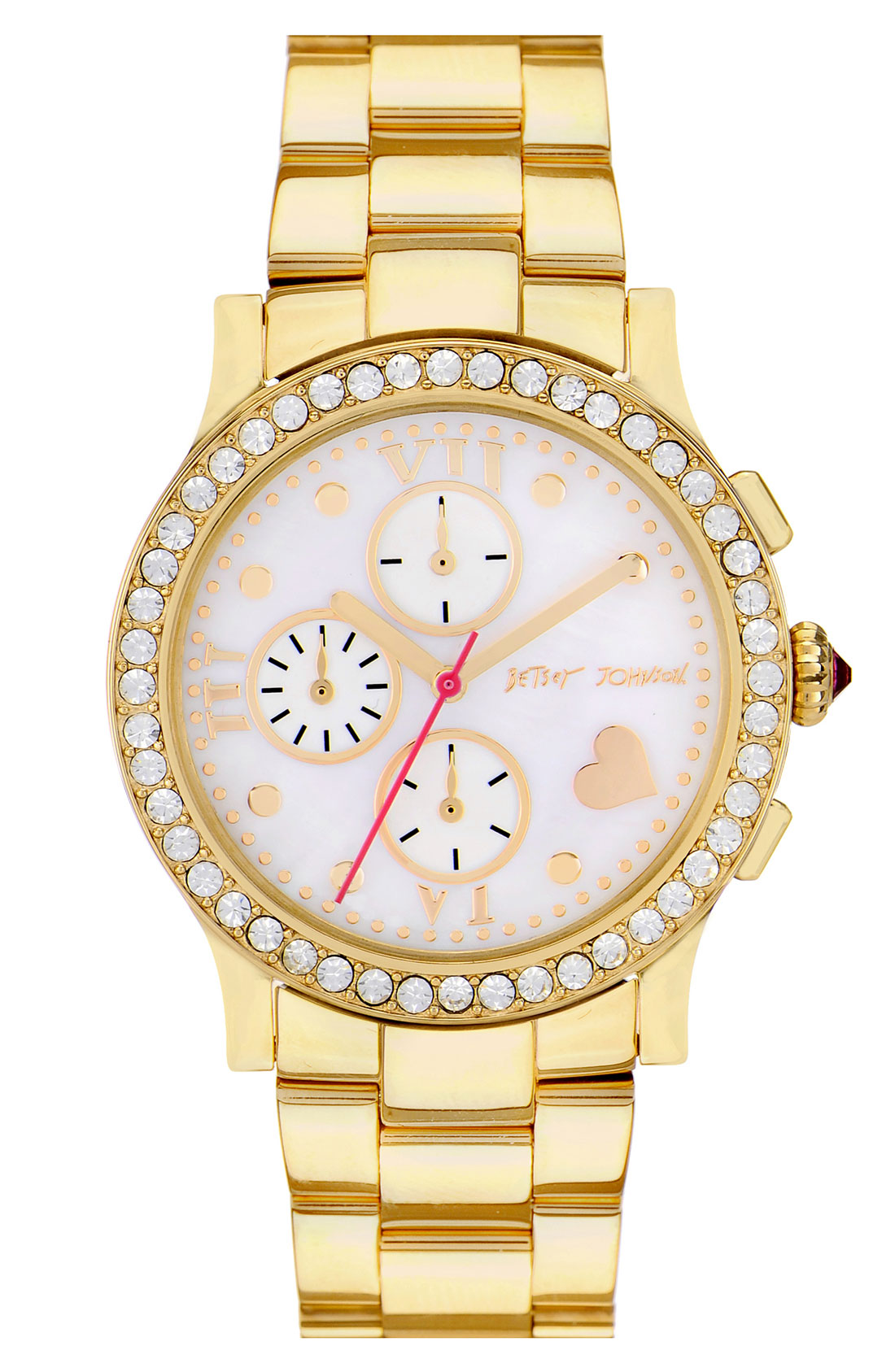 Betsey Johnson Bling Bling Time Bracelet Watch in Gold Lyst