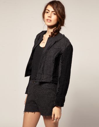 Blaak For Asos Patch Wool Cop Jacket - Lyst