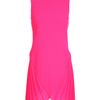 Christopher Kane Crepe Wool Dress with Pleated Sides in Pink - Lyst