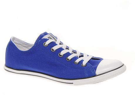 Converse All Star Slim Plimsolls in Blue for Men - Lyst