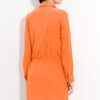 Diane Von Furstenberg Taya Silk Shirtdress in Orange (neon orange) - Lyst