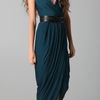 Doo. Ri Long V Neck Dress with Belt in Blue (teal) - Lyst