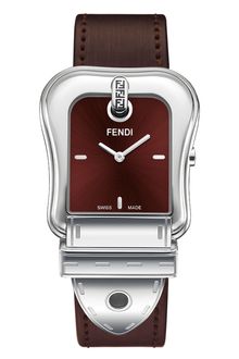 Fendi Large Leather Strap Watch - Lyst