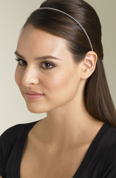Ficcare Swarovski Crystal Chain Headband in Silver (glittery silver) - Lyst