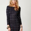 Free People Long Sleeve Embellished Party Dress in Blue (shark combo) - Lyst