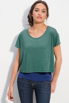 Frenchi® Scoop Neck Boxy Tee - Lyst