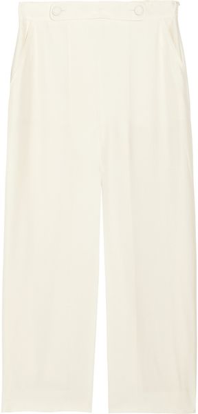 Giulietta Silk-shantung Culottes - Lyst