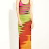 Jean Paul Gaultier Print Jersey Tank Dress in Orange (fuchsia) - Lyst