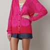 Jonathan Saunders Brandon Cardigan in Pink - Lyst