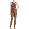 Lanvin Halter Jumpsuit in Brown (tan) - Lyst