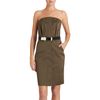Marc Jacobs Strapless Dress in Brown (silver) - Lyst