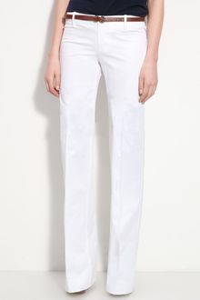 Michael by Michael Kors Belted Wide Leg Trousers - Lyst