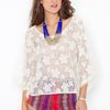 Nasty Gal Flower Child Top in Beige (cream) - Lyst