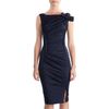 Nina Ricci Bow Shoulder Dress in Blue (navy) - Lyst
